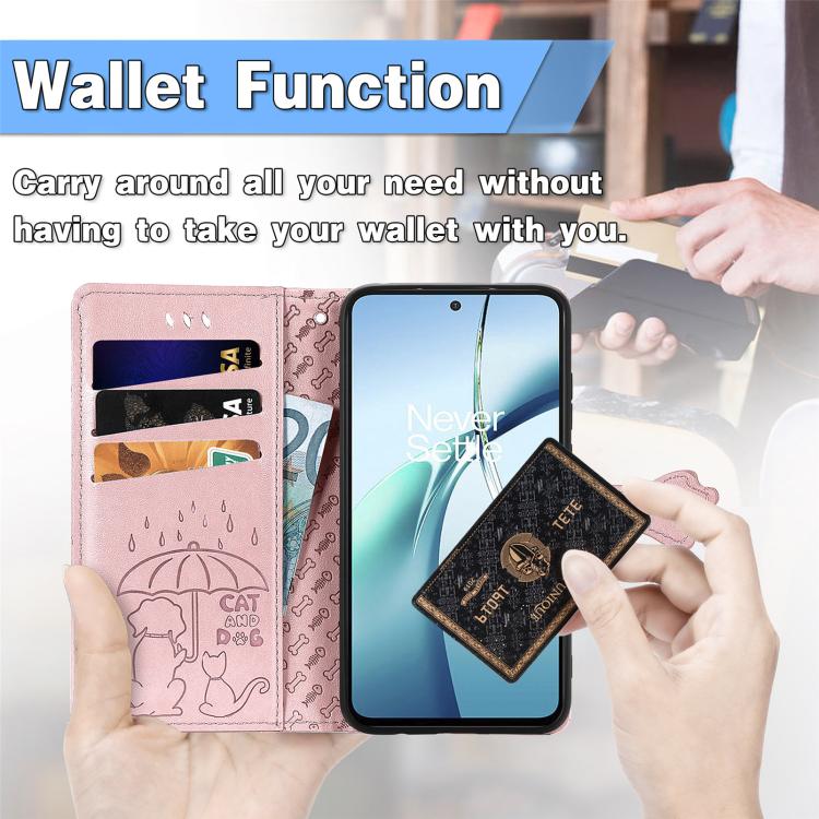 Custodia per telefono in pelle con stampa a rilievo di cane e gatto, For Samsung Galaxy A56 5G, For Samsung Galaxy A26 5G, For Samsung Galaxy A36 5G