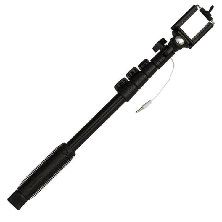 YUNTENG 1188 Selfie Stick con filo 3.5mm retrattile