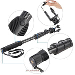 YUNTENG 1188 Selfie Stick con filo 3.5mm retrattile
