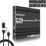 C9 USB 3.0 Gigabit Ethernet Loop Out Adapter 4K 60Hz HDMI Video Capture Card, C9