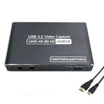 Scheda acquisizione video HDMI 4K USB 3.1 con ingresso microfono