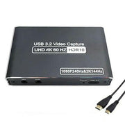 C10 With Mic Input / Audio Output 4K HDMI Video Capture Card Live Streaming USB 3.1 Adapter, C10