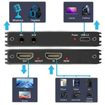 Scheda acquisizione video HDMI 4K USB 3.1 con ingresso microfono