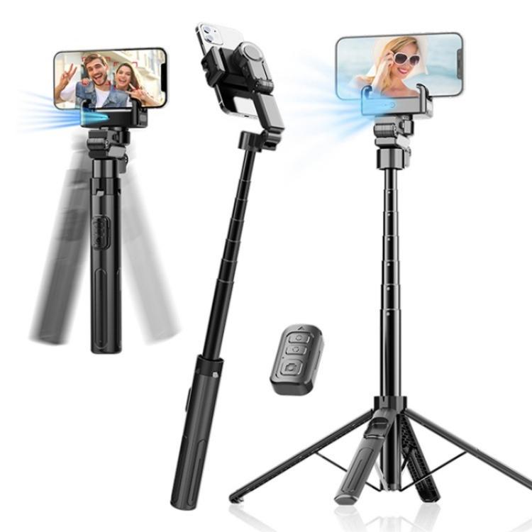 Selfie Stick Bluetooth C16 con Tracciamento AI e Rotazione 360°