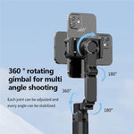 Selfie Stick Bluetooth C16 con Tracciamento AI e Rotazione 360°