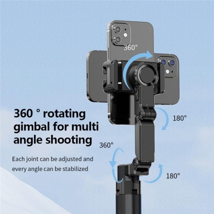 Selfie Stick Bluetooth C16 con Tracciamento AI e Rotazione 360°