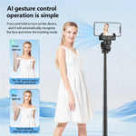 Selfie Stick Bluetooth C16 con Tracciamento AI e Rotazione 360°