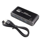 K4 Laptop Game Console 8K Ultra HD USB 3.0 KVM 2x1 Switcher 2 In 1 Out HDMI 2.1 Converter, K4