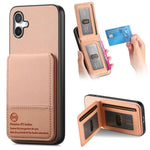 Custodia per cellulare con apertura verticale in tessuto twill e pelle, con protezione RFID., For Samsung Galaxy S24+ 5G, For Samsung Galaxy A05, For Samsung Galaxy A05s