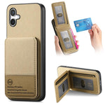 Custodia per cellulare con apertura verticale in tessuto twill e pelle, con protezione RFID., For Samsung Galaxy S24+ 5G, For Samsung Galaxy A05, For Samsung Galaxy A05s