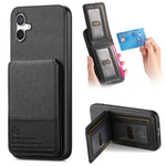 Custodia per cellulare con apertura verticale in tessuto twill e pelle, con protezione RFID., For Samsung Galaxy S24+ 5G, For Samsung Galaxy A05, For Samsung Galaxy A05s