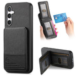 Custodia per cellulare con apertura verticale in tessuto twill e pelle, con protezione RFID., For Samsung Galaxy A25 5G, For Samsung Galaxy S23 FE 5G, For Samsung Galaxy A34 5G