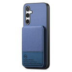 Custodia per cellulare con apertura verticale in tessuto twill e pelle, con protezione RFID., For Samsung Galaxy A04 4G, For Samsung Galaxy A33 5G, For Samsung Galaxy A13 4G