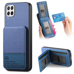 Custodia per cellulare con apertura verticale in tessuto twill e pelle, con protezione RFID., For Samsung Galaxy A22 4G, For Samsung Galaxy A22 5G, For Samsung Galaxy S21 FE 5G