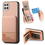 Custodia per cellulare con apertura verticale in tessuto twill e pelle, con protezione RFID., For Samsung Galaxy A22 4G, For Samsung Galaxy A22 5G, For Samsung Galaxy S21 FE 5G