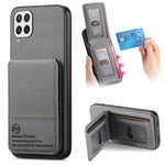 Custodia per cellulare con apertura verticale in tessuto twill e pelle, con protezione RFID., For Samsung Galaxy A22 4G, For Samsung Galaxy A22 5G, For Samsung Galaxy S21 FE 5G