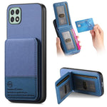 Custodia per cellulare con apertura verticale in tessuto twill e pelle, con protezione RFID., For Samsung Galaxy A22 4G, For Samsung Galaxy A22 5G, For Samsung Galaxy S21 FE 5G
