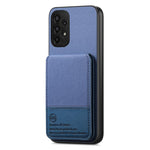 Custodia per cellulare con apertura verticale in tessuto twill e pelle, con protezione RFID., For Samsung Galaxy A32 4G, For Samsung Galaxy A32 5G, For Samsung Galaxy S21 5G