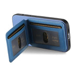 Custodia per cellulare con apertura verticale in tessuto twill e pelle, con protezione RFID., For Samsung Galaxy A32 4G, For Samsung Galaxy A32 5G, For Samsung Galaxy S21 5G