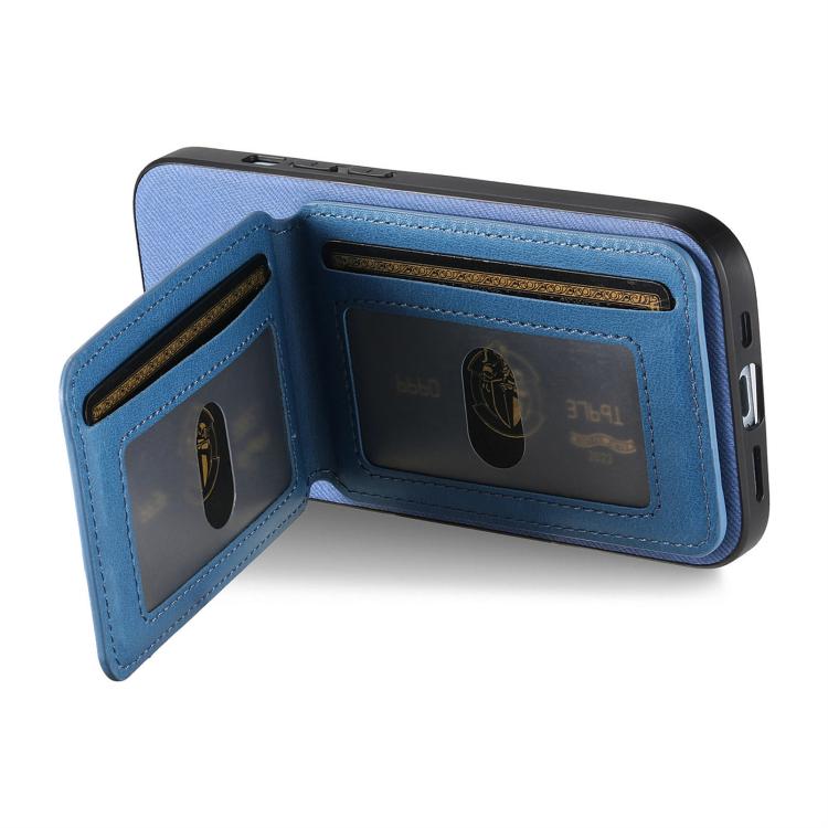 Custodia per cellulare con apertura verticale in tessuto twill e pelle, con protezione RFID., For Samsung Galaxy A32 4G, For Samsung Galaxy A32 5G, For Samsung Galaxy S21 5G