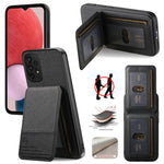 Custodia per cellulare con apertura verticale in tessuto twill e pelle, con protezione RFID., For Samsung Galaxy A32 4G, For Samsung Galaxy A32 5G, For Samsung Galaxy S21 5G