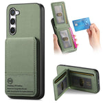 Custodia per cellulare con apertura verticale in tessuto twill e pelle, con protezione RFID., For Samsung Galaxy A32 4G, For Samsung Galaxy A32 5G, For Samsung Galaxy S21 5G