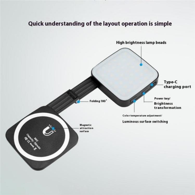 Lampada selfie M42 doppia luce con attacco MagSafe