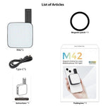 Lampada selfie M42 doppia luce con attacco MagSafe