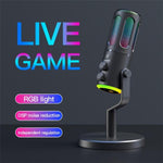 Microfono desktop SU8 con luce RGB e riduzione rumore
