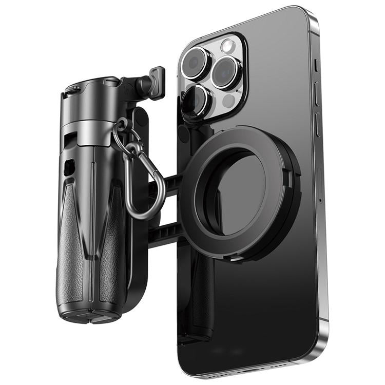 Selfie stick telescopico magnetico 2 in 1 con portachiavi