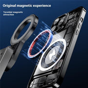 Selfie stick telescopico magnetico 2 in 1 con portachiavi