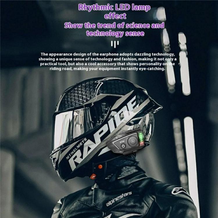 Cuffie Bluetooth BT56 per Casco Moto con Luci Ritmiche