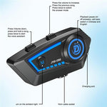 JYD-C50 Cuffie Bluetooth per Casco Moto con Luci Ritmiche
