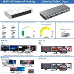 Wavlink UG69PD12 Docking Station 4 Monitor per Laptop Mac e Windo
