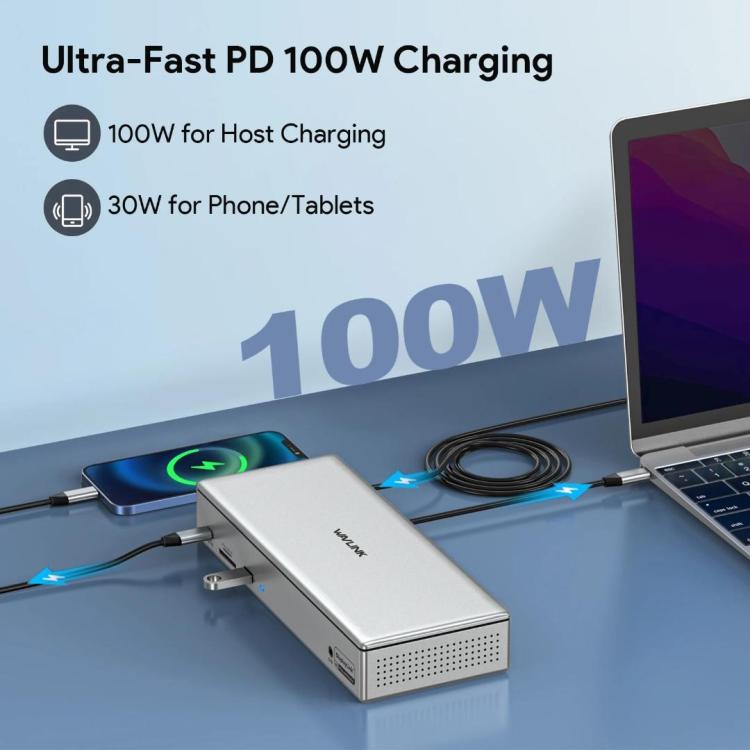 Wavlink UG69PD12 Docking Station 4 Monitor per Laptop Mac e Windo