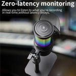 Microfono desktop rotante RGB 360° JMARY MC-PW13
