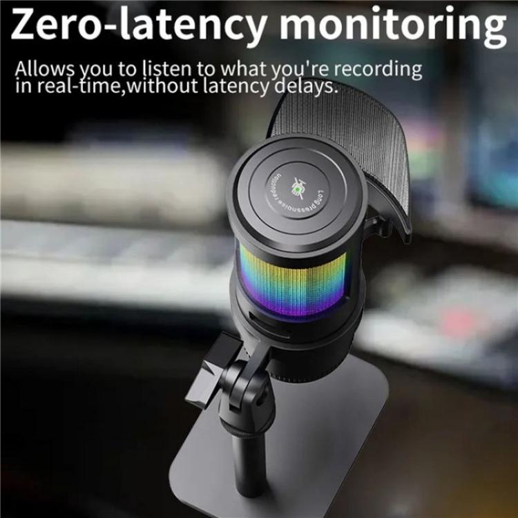 Microfono desktop rotante RGB 360° JMARY MC-PW13
