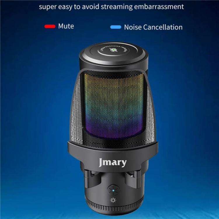 Microfono desktop rotante RGB 360° JMARY MC-PW13