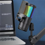 Microfono desktop rotante RGB 360° JMARY MC-PW13