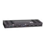 K10-2 For 2 Computers/Monitors USB 3.0 Dual DP Output 8K 60Hz 2x2 Version 2.1 KVM Switcher, US Plug, EU Plug