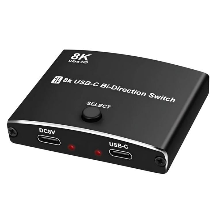 U8K1 Support 100W Fast Charging TYPE C Bidirectional Switcher USB C 40Gbps 8K Video Output, U8K1