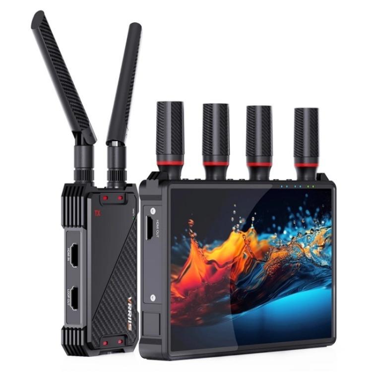 VRRIIS 083H 400M Range 7 Inch LCD Screen HDMI Extender Wireless HDMI Transmitter Receiver, US Plug, EU Plug, UK Plug, AU Plug