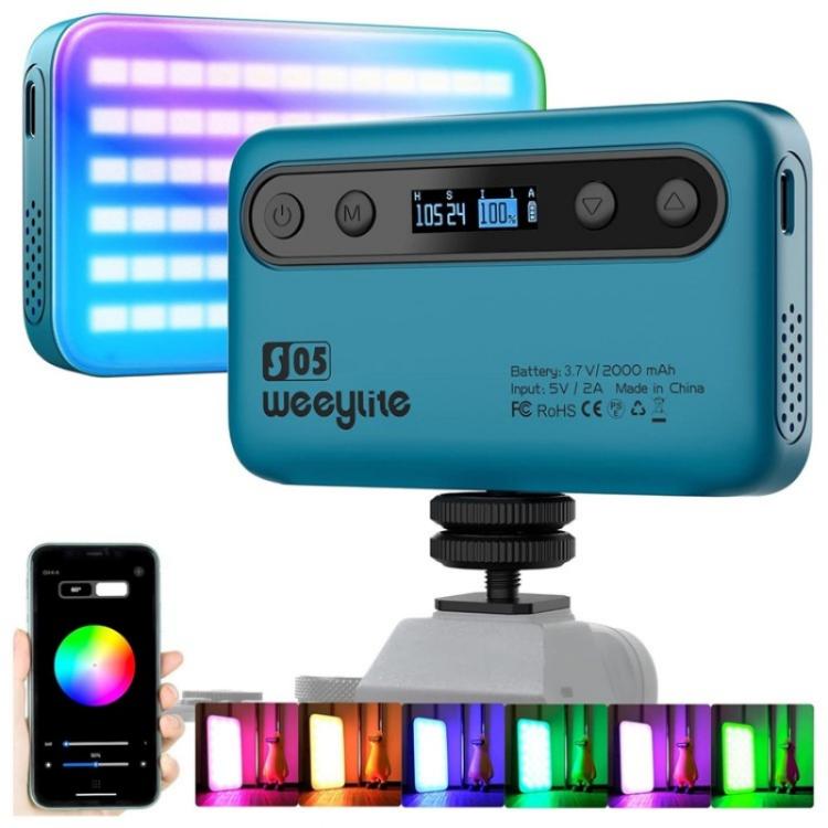 Weeylite S05 Lampada RGB portatile per video e fotografia