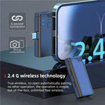 Microfono lavalier wireless 3 in 1 2,4 GHz MW16