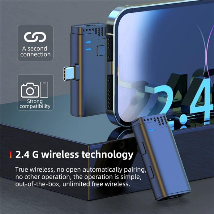 Microfono lavalier wireless 3 in 1 2,4 GHz MW16