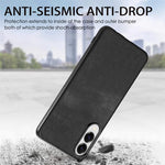 Cover posteriore per telefono in pelle vintage per PC., For Samsung Galaxy A36 5G