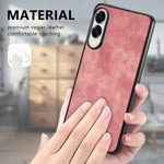 Cover posteriore per telefono in pelle vintage per PC., For Samsung Galaxy A36 5G