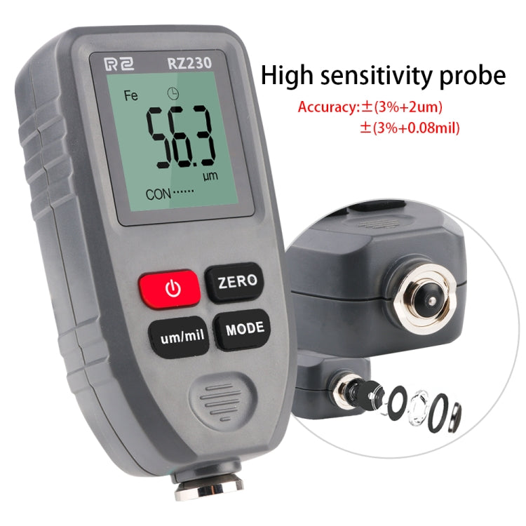 Misuratore spessore pellicola digitale 0-1300μm RZ230
