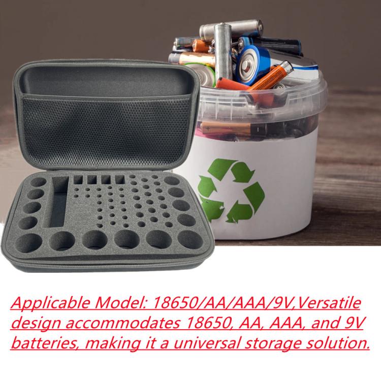 Portable And Pressure-resistant AA Rechargeable Battery Storage Box Case