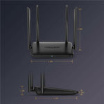 WAVLINK WN530HG4 Home Gigabit Ethernet MU-MIMO Router AC1200 Dual Band Router, US Plug, UK Plug, EU Plug, AU Plug